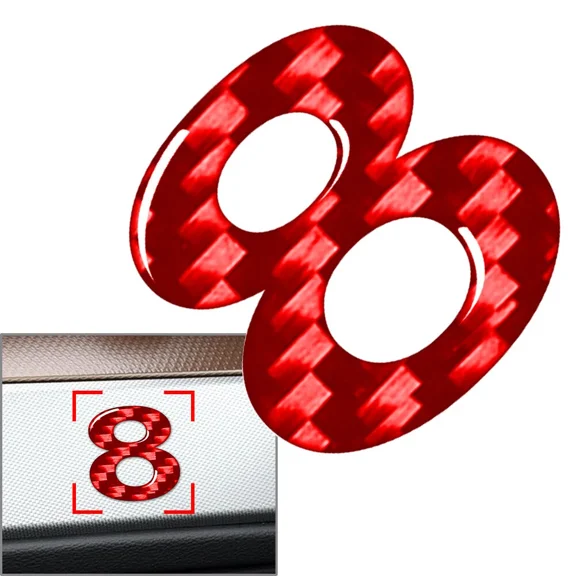 Window Door Wall Car Badge Emblem Number 8 Signs Decals Stickers