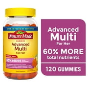 Nature Made Advanced Multivitamin for Women with Magnesium, Calcium & B Vitamins, 120 Ct, Supports General Wellness for Her
