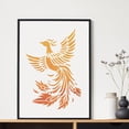 thumbnail image 4 of Phoenix Stencils Firebird Drawing Template Moon Trinity Knot Painting Stencils Reusable 8.3x11.7/11.8×11.8inch T-Shirt or Bags Craft Wall Floor Decor DIY Present, 4 of 9