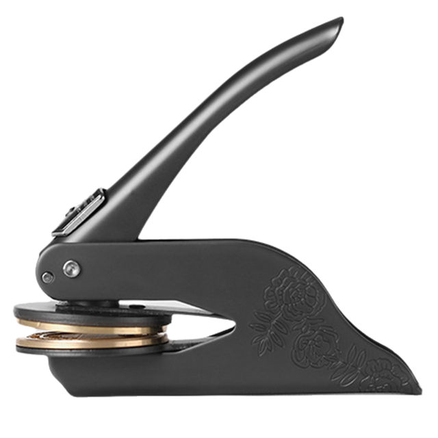 Pince Mate en Acier Imprimé Pression & Bureau Acier Imprimé (Mat) Noir
