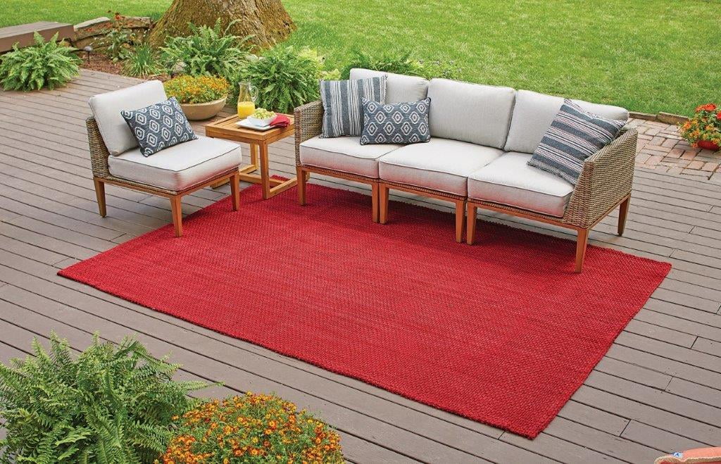 Better Homes Gardens Hawthorne Park, Red Outdoor Rugs Patios
