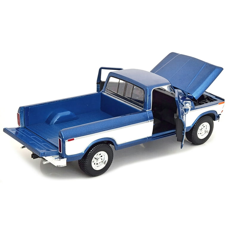1979 Ford F-150 Ranger Pickup Truck Blue Metallic and Cream