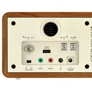 Sangean AM FM Aux Wooden Cabinet Table Top Radio and Bluetooth Receiver