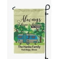 thumbnail image 1 of Printtoo Tan Always At Home Wherever We Roam Big Travel Trailer CampingFlagCustom Personalized Camping Flags For Campers Double Sided CampsiteFlag, 1 of 4