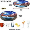 thumbnail image 4 of GZHJMY Santa Claus Round Coaster, 4 Pcs Heat Resistant Absorbent Drink Coaster for Kitchen Bar Cafe Decor, 4 of 7