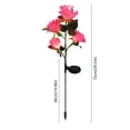 thumbnail image 3 of 2-Pack Solar Rose Lights for Garden Decor | Outdoor Solar Powered LED Flower Lights with Stakes | Waterproof Landscape Lighting for Walkways, Patios, and Flower Beds, 3 of 6