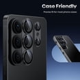 thumbnail image 2 of [1 Pcs] for Samsung Galaxy S26 Ultra Camera Lens Protector - Matte Titanium Alloy [Military Grade Shatterproof] [Strong Adsorption] Glass Camera Screen Protector for S26 Ultra,Black, 2 of 5
