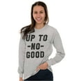 thumbnail image 3 of Up To No Good Wizard Map Funny Nerdy Long Sleeve TShirt Men Women Brisco Brands L, 3 of 6