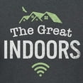 thumbnail image 3 of Teelocity The Great Indoors Graphic T-Shirt (2XL - Standard Fit, Charcoal Heather), 3 of 4