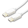 thumbnail image 3 of SatelliteSale Pantalla Puerto DP Cable Macho a macho PVC Cordón blanco (6 pies) SatelliteSale Cable de DisplayPort, 3 of 5