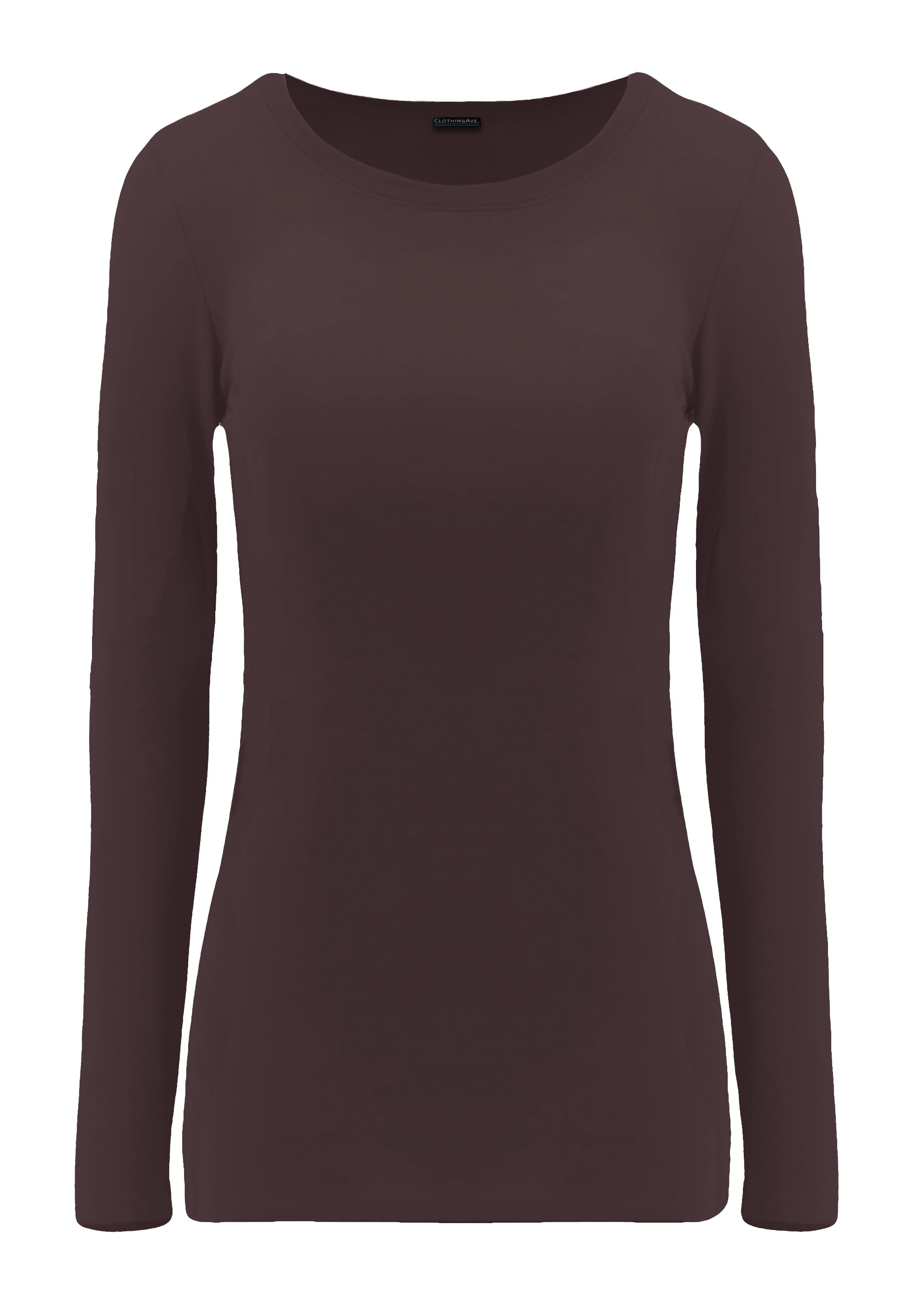 Clothing Ave ClothingAve. Womens Comfy Long Sleeve Round Neck