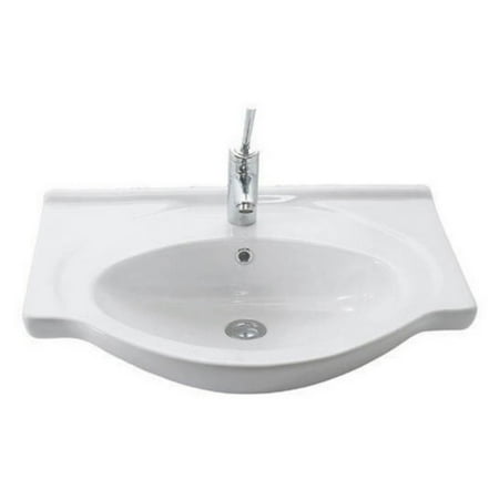 0.75 Bath Sink - WS Bath Collections Etol 065 Wall Mount Bathroom Sink