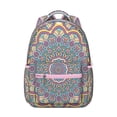 thumbnail image 1 of Exotic Cultural Mandala Backpack for Students Durable and Adjustable Strap School Bag with Traditional Sacred Mandala and Abstract Ornamental Patterns, 1 of 5