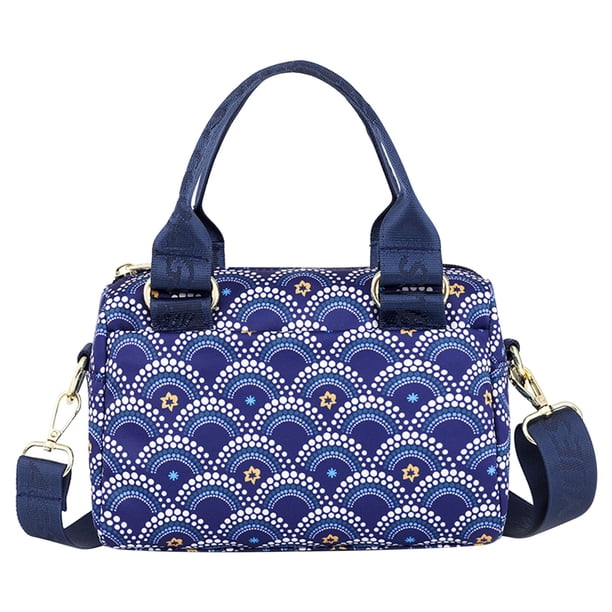 Xihbxyly Bolso Bandolera de Nailon de Gran Capacidad, Multibolsillos, Impermeable, Correa Ajustable y Desmontable, Ideal para Viajes, Trabajo y Escuela. Tamaño: 25 X 16 X 9 Cm.