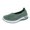Green, variant on Fashion Breathable Sneaker Mesh Slip On Walking Shoes Arch Support Solid Color Green