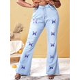 thumbnail image 3 of Jeans Talla Extra Estampado Mariposa Rosegal  Vaqueros de talla grande, 3 of 5