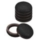 thumbnail image 1 of Deslizadores de muebles, paquete de 8, almohadillas deslizantes redondas de fieltro de 1", deslizadores para pisos de madera con alfombra (Negro), 1 of 6