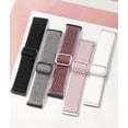 thumbnail image 5 of REQO 10 Pack for Fitbit Versa 3 Bands/Fitbit Versa 4 Band/Fitbit Sense Bands for Men Women, Adjustable Stretchy Solo Loop Elastic Nylon Sport Strap for SmartWatch Replacement, 5 of 9