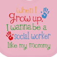 thumbnail image 4 of Inktastic Social Worker Like Mommy Boys or Girls Baby Bib, 4 of 4