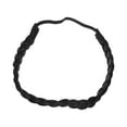 thumbnail image 1 of Diadema trenzada de pelo elástico elástico de moda Trenzas clásicas Banda de pelo sintético Pieza de pelo Mujer Accesorio de belleza (Negro), 1 of 5