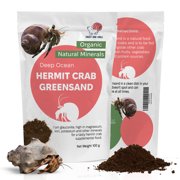 Greensand for Hermit Crab - Calcium and Trace Mineral Molting Support – Compatible with All Crabitats