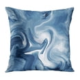 thumbnail image 1 of BOSDECO Blue Antique Marble Stone Abstract Mottled Spotty Pattern Wall Old Colored Rough Gray Architecture Black PillowCase Pillow Cover 18x18 inch, 1 of 1