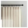 thumbnail image 2 of Semi Sheer Curtains for Living Room, Linen Curtains 84 Inch Length 2 Panels Set for Bedroom ，White Curtains 84 Inches Long Rod Pockets Back Tab (84" L x 100" W, Linen), 2 of 7
