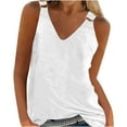 thumbnail image 2 of Aloohaidyvio Tops for Women,Women Summer Vest Pullover Blouse Short Sleeveless Solid and Printed Tops Tank, 2 of 5