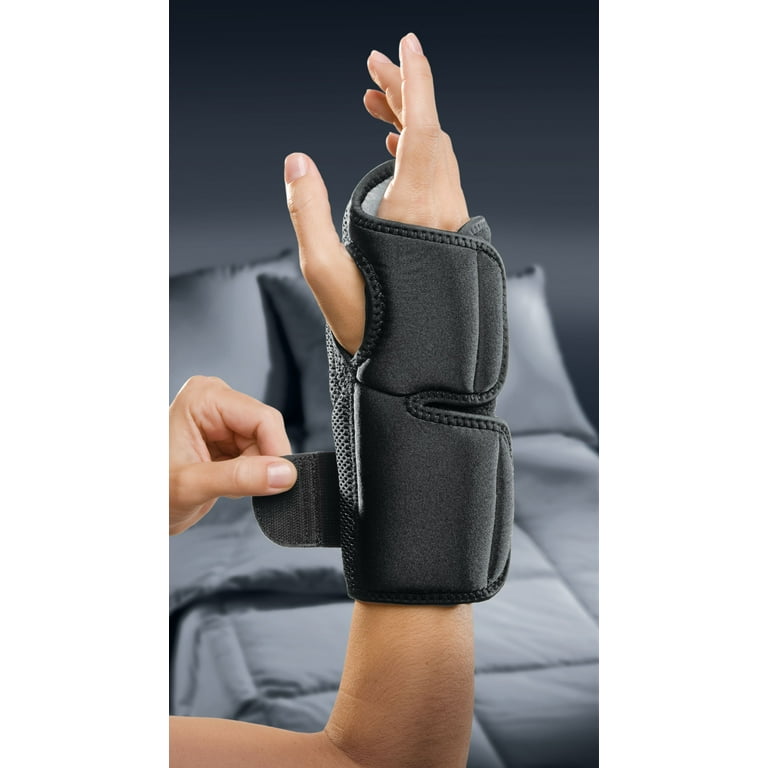 Mueller Night Support Wrist Brace, Unisex, Black, One Size