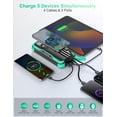 thumbnail image 2 of Banco de Energía Solar SOXONO 40000mAh con Carga Rápida PD 20W Verde, 2 of 9