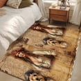 thumbnail image 4 of Pirate Girl Area Rugs 4x6 ft Cute Dog Treasure Map Washable Rug Non Slip Indoor Carpet Absorbent Floor Mat for Living Room Bedroom Dining Room, 4 of 9