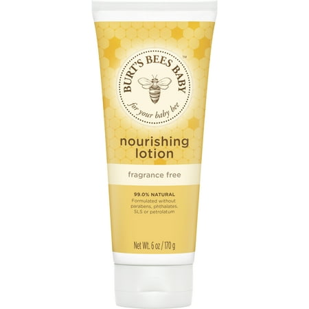 Burts Bees Baby Nourishing Lotion, Fragrance Free Baby Lotion - 6 Ounce (Best Hypoallergenic Baby Lotion)