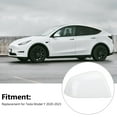 thumbnail image 3 of Couvercle de Rétroviseur Latéral, Remplacement du Couvercle Inférieur du Rétroviseur Extérieur pour le Modèle Y 2020-2023, Blanc Perle, 3 of 7