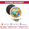 thumbnail image 2 of Round Magnet - State Seal California - USA | Refrigerator  Locker Decor, Travel Souvenir Gift, Collectible Keepsake, Home  Office Display, 2 of 9