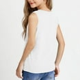 thumbnail image 6 of AherBiu Summer Tank Tops for Girls Kids Teens Sleeveless V Neck Top Tees Shirts Casual Comfy Camisole, 6 of 7