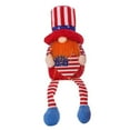 thumbnail image 2 of 4th of July Patriotic Gnome for American Independence Day Gift Handmade Stars and Stripes Nisse Scandinavian Folklore Elf Dwarf Home Household Ornaments Kitchen Tiered Tray Decorations, 1PC, 2 of 8