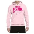 thumbnail image 2 of Wild Bobby, I Wear Pink for My Friends Survivor Awareness Unisex Graphic Hoodie Sweatshirt, Light Pink, Small, 2 of 3