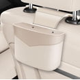 thumbnail image 6 of Darzheoy Car Trash Can, Leather Foldable Vehicle Seat Hanging Dustbin Container, Multi-Function Automotive Interior Garbage Storage Organizer Holder Bag Accessories, 6 of 6
