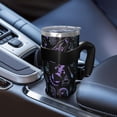 thumbnail image 5 of 40oz Tumbler,Black Halloween Ghost Spider Pattern Insulated Tumblers with Removable Handle,Stainless Steel Double Vacuum Coffee Tumbler Cup with Straw for Home,Office,Travel,Party, 5 of 5