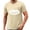 Shirts-6Beige, variant on Gamivast Athletic Shirts for Men Heartbeat Football Graphic Crew Neck Short Sleeve Workout Shirts Gym Shirts Breathable Performance Fabric Workout Wear