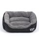 thumbnail image 1 of Cama para perros pequeños, ideal para gatos y cachorros, lavable, suave, cómoda y relajante, talla S, color negro, 1 of 1