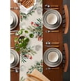 thumbnail image 5 of Table Runners 120 Inches Long Dress Scarves, Christmas Eucalyptus Farmhouse Coffee/Dining/Kitchen Table Runner for Living Room, Xmas Botanical Pine Cones Birds 13x120 Inch, 5 of 7