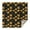 Black Green Leaf, variant on Beige Sunflower Pattern Square Tablecloth,Waterproof Square Table Cover,Wipeable Spillproof Washable Table Cover for Home Kitchen Party Decor 42"X42"(107x107cm)