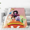 thumbnail image 2 of Steven Universe Cartoon Printing Throw Blanket, All Seasons Flannel Fleece Blanket, Soft & Warm Plush Blankets for Couch Sofa Bed Camping Travel, 40"x30", 2 of 9