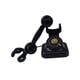 thumbnail image 3 of Teléfono retro con cable, teléfono antiguo decorativo para dormitorio, bar, decoración del hogar Negro, 3 of 9
