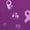 02-Dark Purple, variant on NAMTYQX Breast Cancer Shirts for Women Crewneck Loose Three Quarter Sleeve Beige Size M