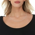 thumbnail image 2 of Floreo 10k White Gold 1.5mm Solid Rope Chain Diamond Cut Necklace, 2 of 5