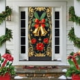thumbnail image 5 of Dmlowu Christmas Door Cover - 2025 Merry Christmas Front Door Decorations, 35x73 inch Exquisite Christmas Door Covers Present for Holiday Party Christmas Decorations Indoor & Outdoor, 5 of 7