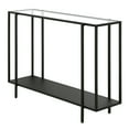 thumbnail image 4 of Evelyn&Zoe Vireo 42" Wide Rectangular Console Table with Metal Shelf, Blackened Bronze, 4 of 8
