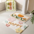 thumbnail image 2 of Pastoral Style Bath Mat Multi -Sizes Bathroom Kitchen Carpets Set Anti-Slip Doormat Shower Room Toilet Rugs Floor Area Decor Pad Bath Rugs, 2 of 5